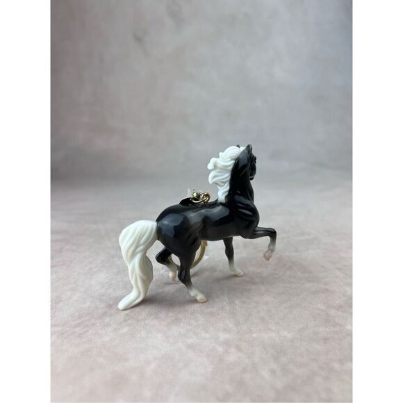 Breyer BreyerFest Stablemate Keychain Glossy Charcoal Morgan 2005 2000 Made - Picture 5 of 5